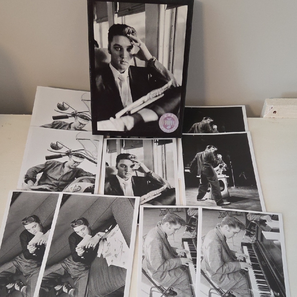 Black and White Elvis Presley Photo Collection